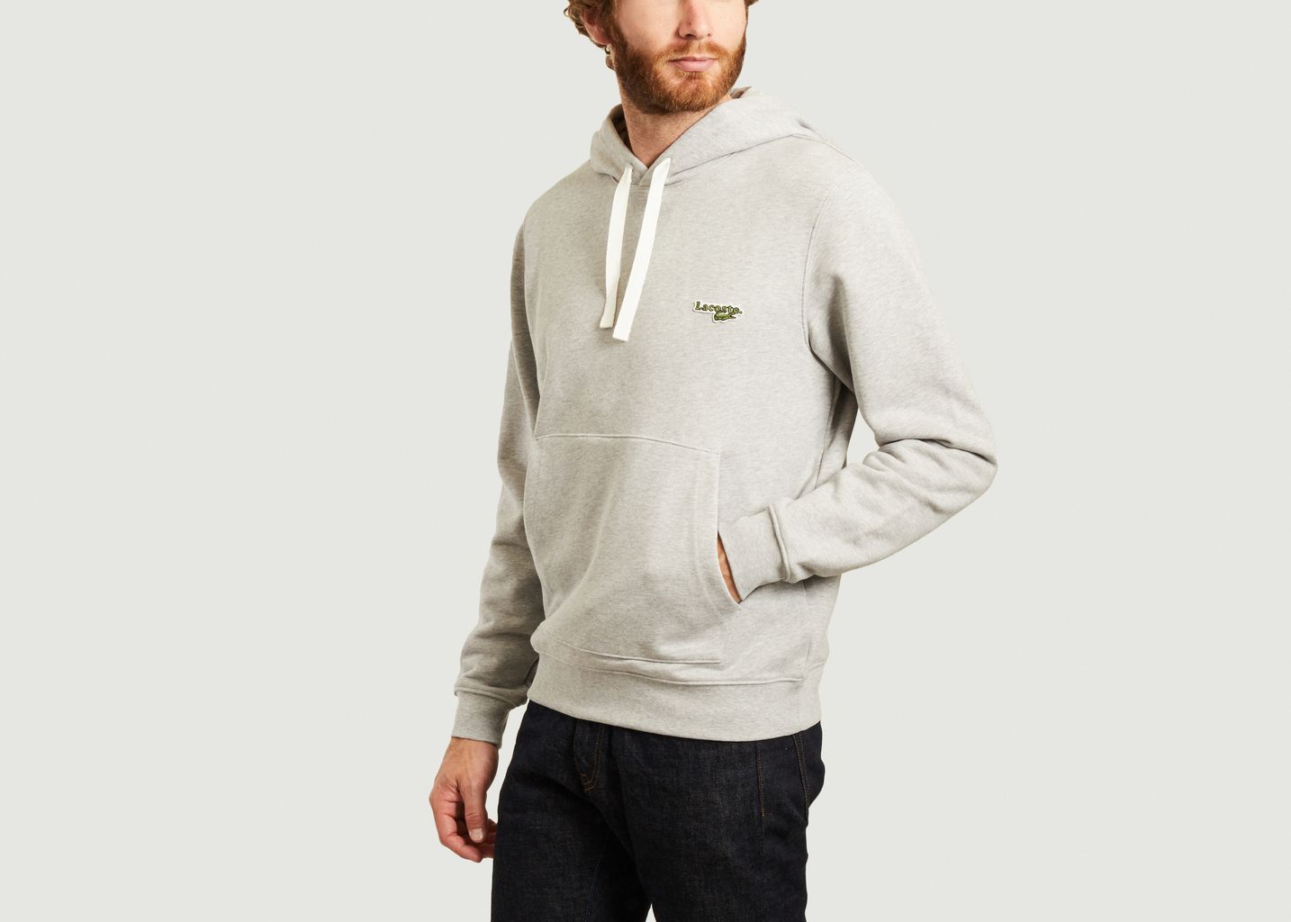 Hoodie siglé en coton - Lacoste