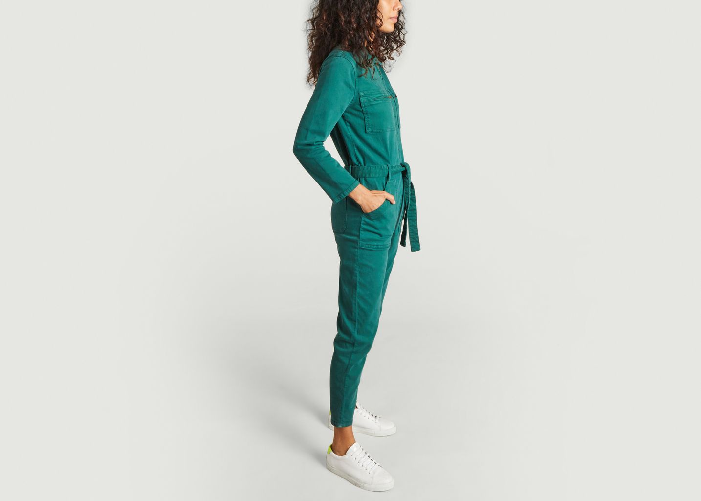 Combinaison ceinturée en denim Comédie - La Petite Française