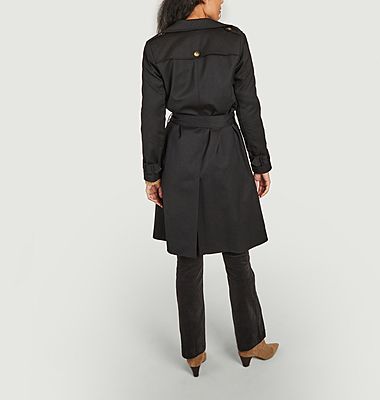 Belted long trench coat Madame