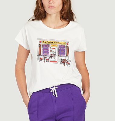 T-shirt sérigraphié en coton Terrasse