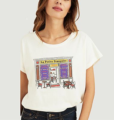 Screen printed cotton T-shirt Terrace