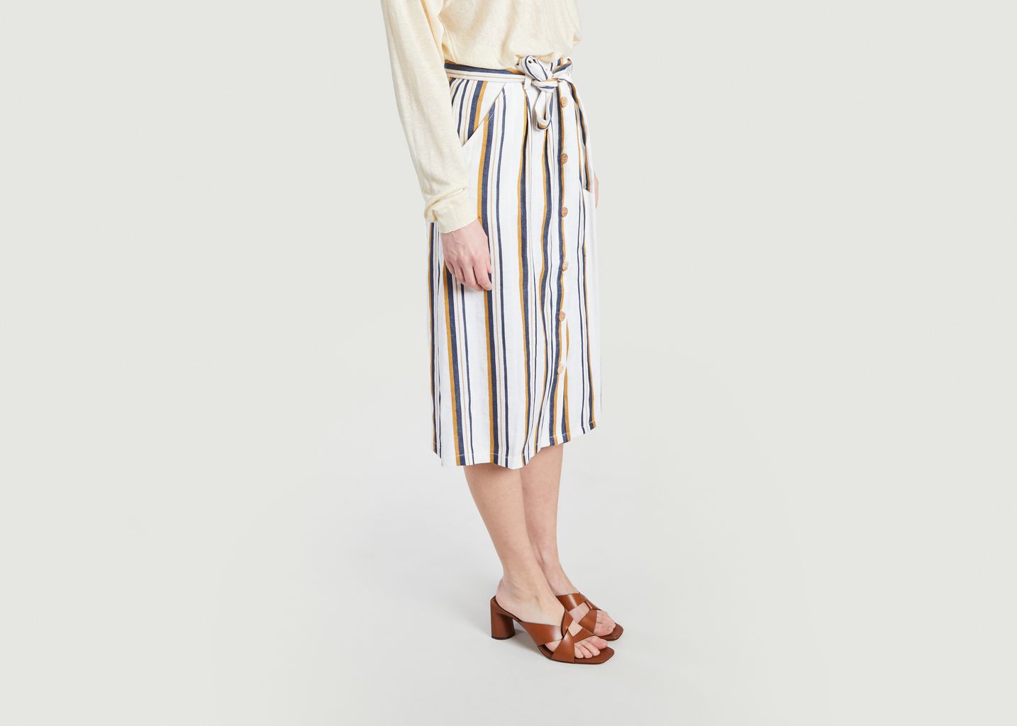 Joséphine Striped Skirt - La Petite Française
