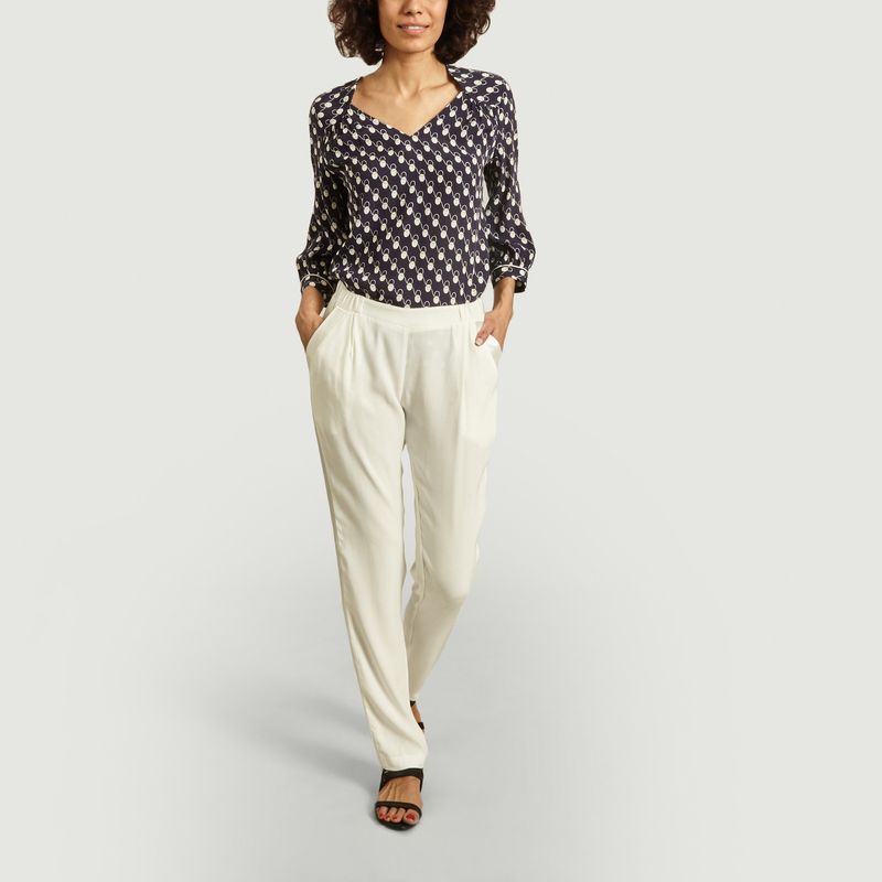 Pantalon Philippe à liserés satinés - La Petite Française