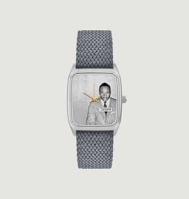 Signatur MLK-Uhr mit Kunstdruck