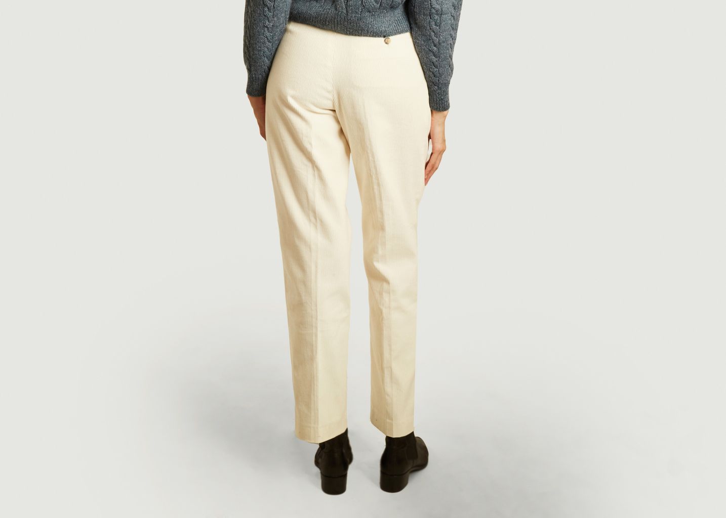 Pantalon taille haute en velours - Laquintane