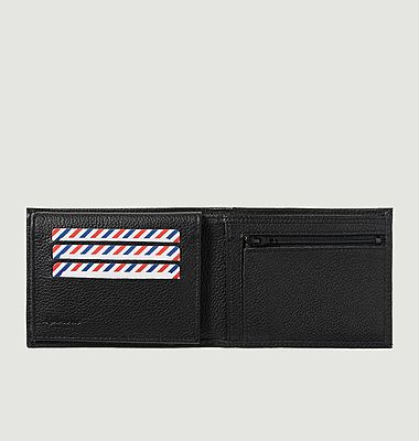 Italian grained leather wallet Arthur