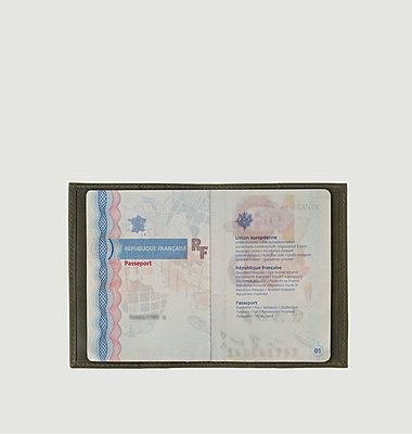 Porte-passeport cuir vintage Louis