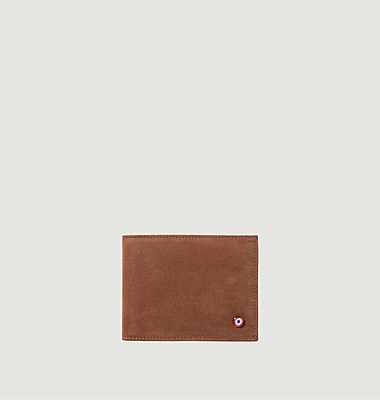 Arthur wallet in fish leather and nubuck 