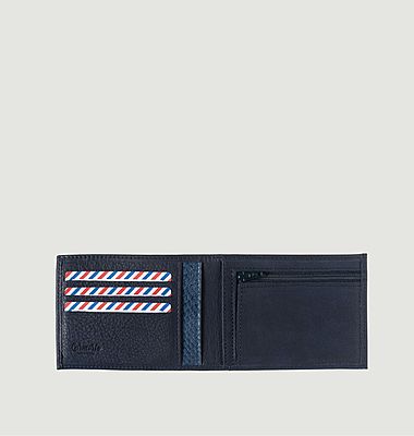 Arthur wallet in fish leather and nubuck 