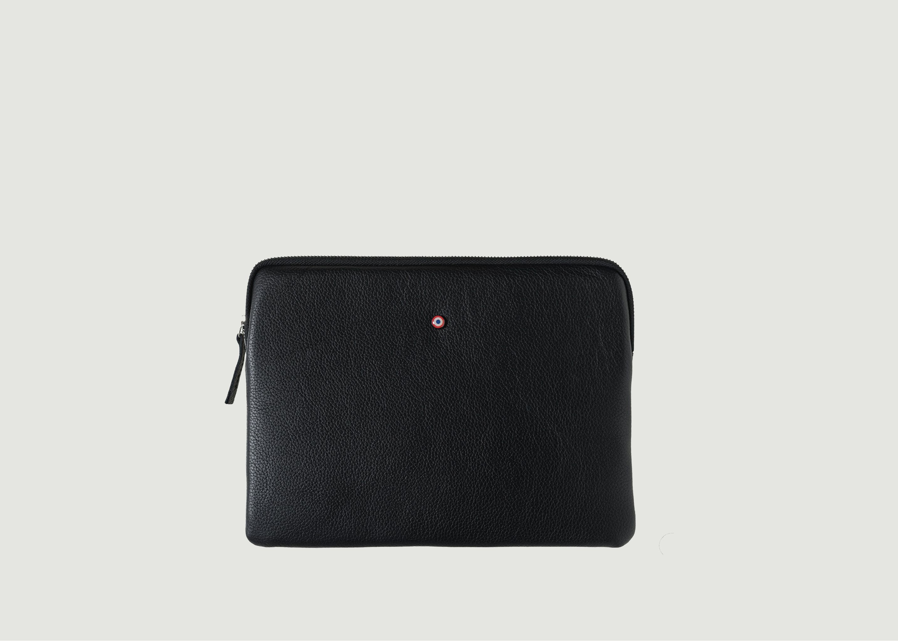 Guillaume Ipad pouch grained leather - Larmorie