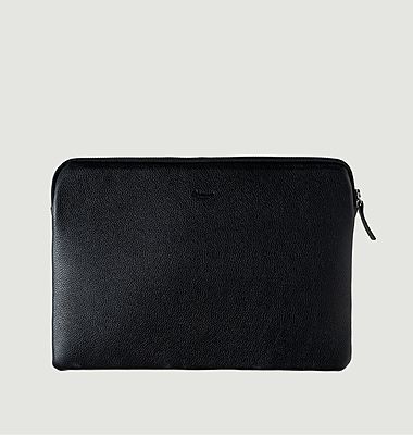 Gabriel grained leather computer pouch