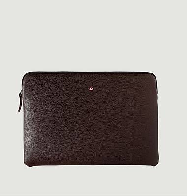 Gabriel grained leather computer pouch