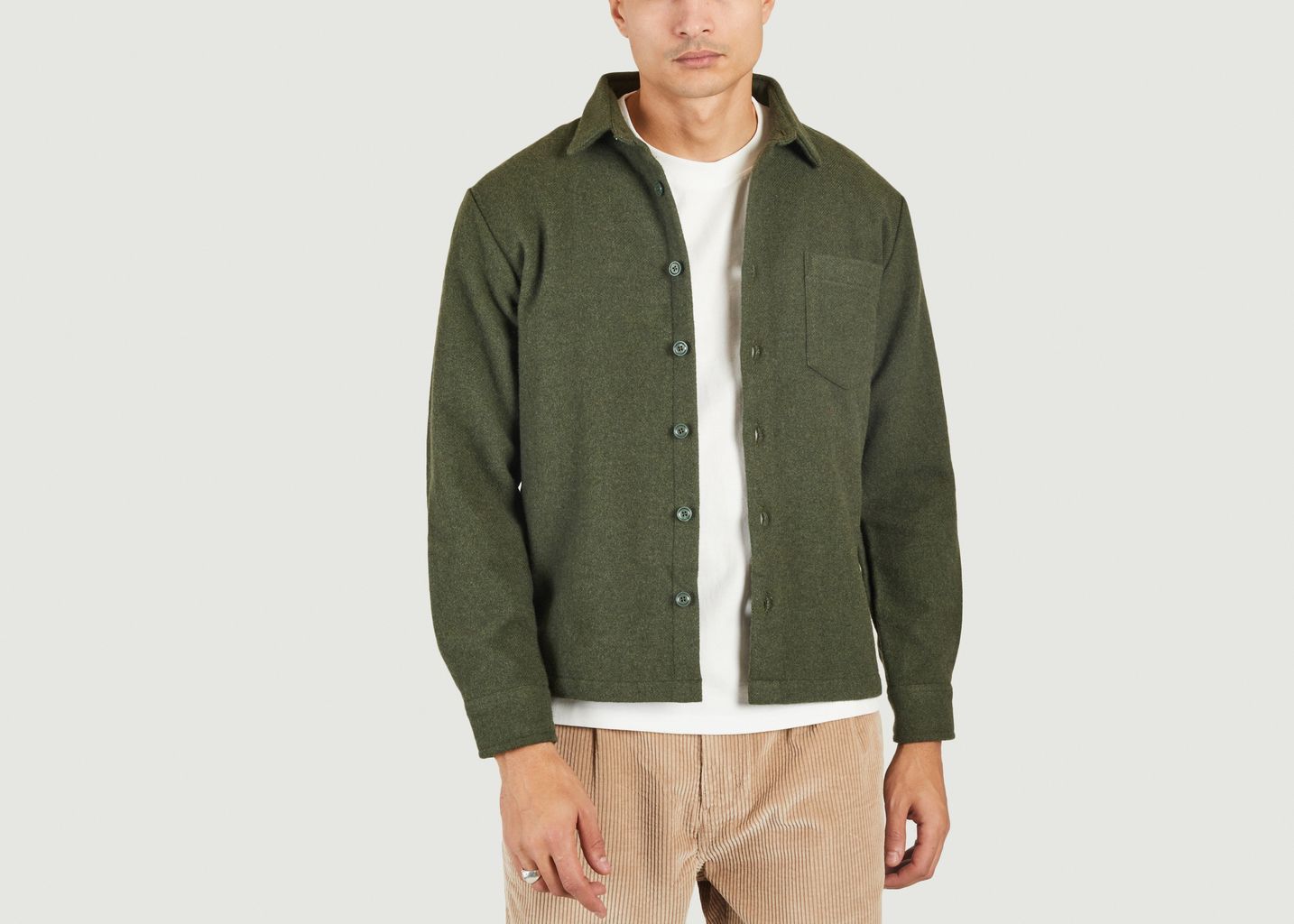 Eco-responsible flannel overshirt - Later