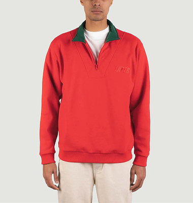 12. Sweatshirt col zippé
