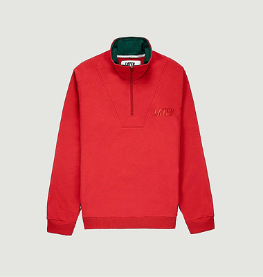 12. Sweatshirt col zippé