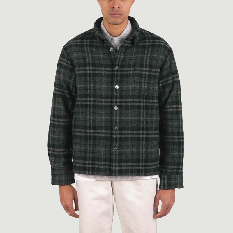 01. Checked wool overshirt - Later