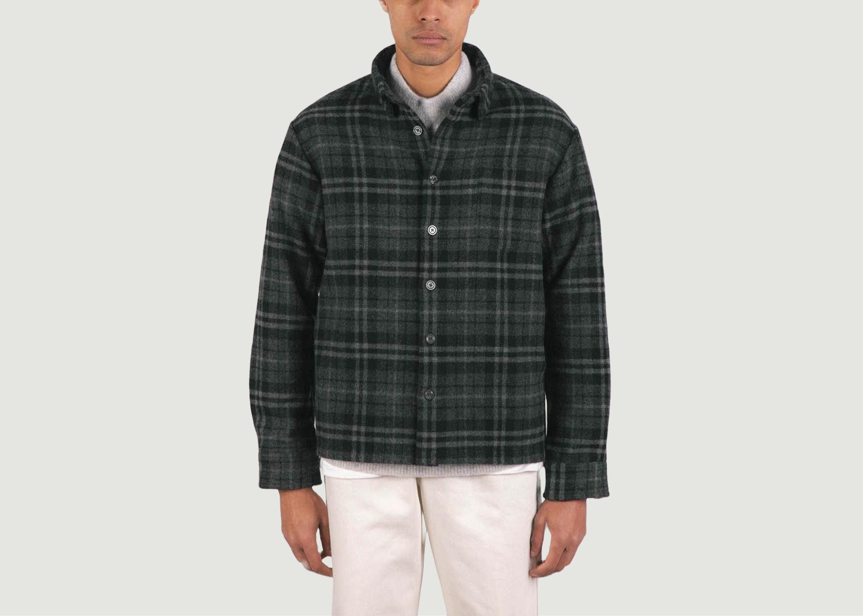 01. Checked wool overshirt - Later