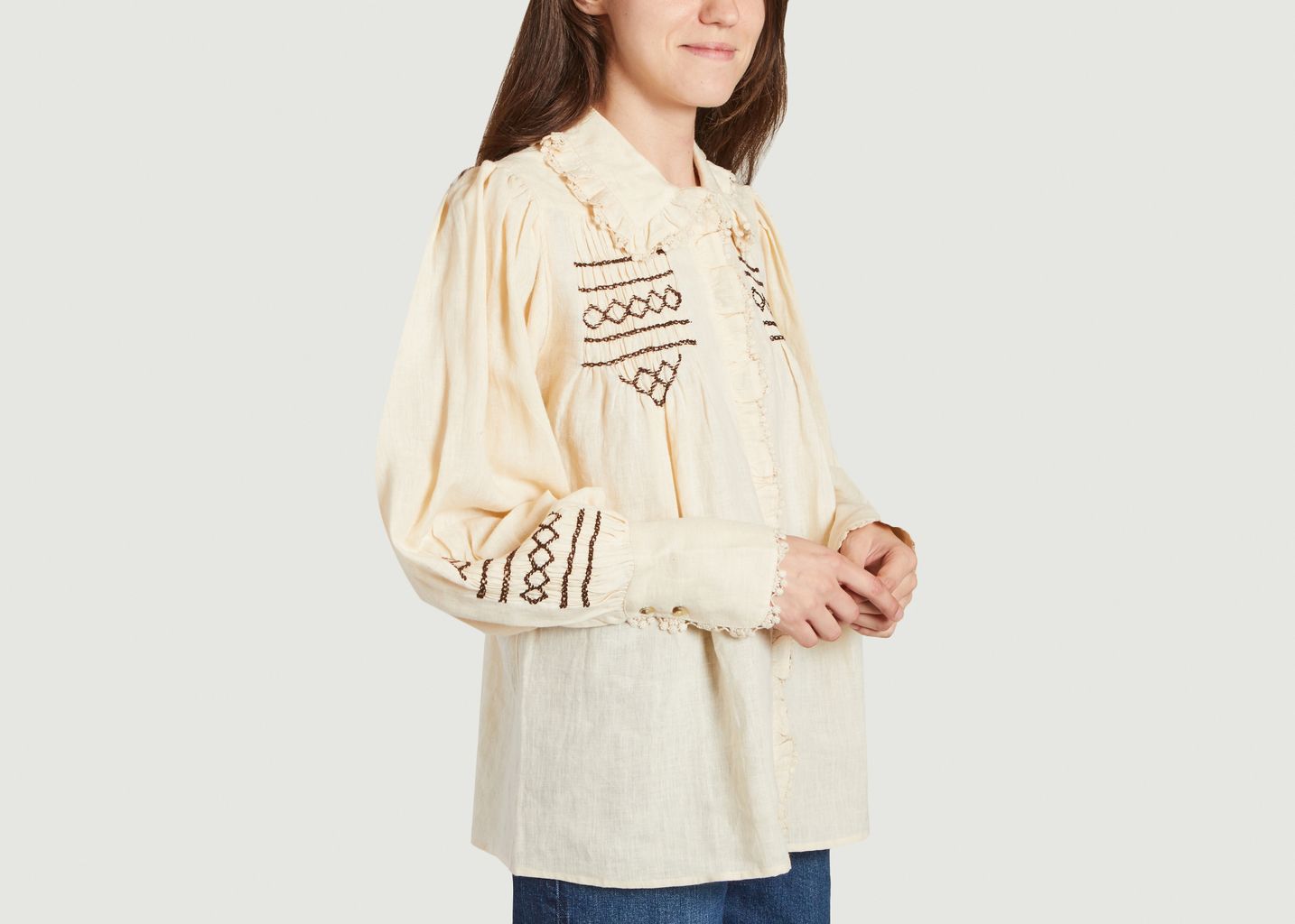 Blouse en lin New Champa - Laurence Bras