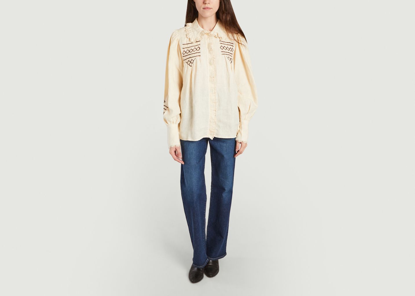 Blouse en lin New Champa - Laurence Bras