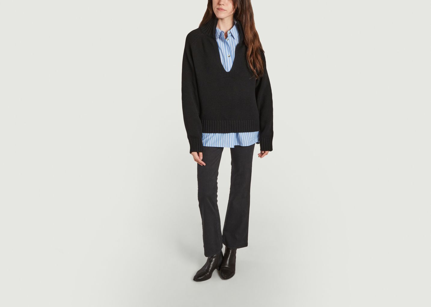 Pull col vareuse Place - Laurence Bras