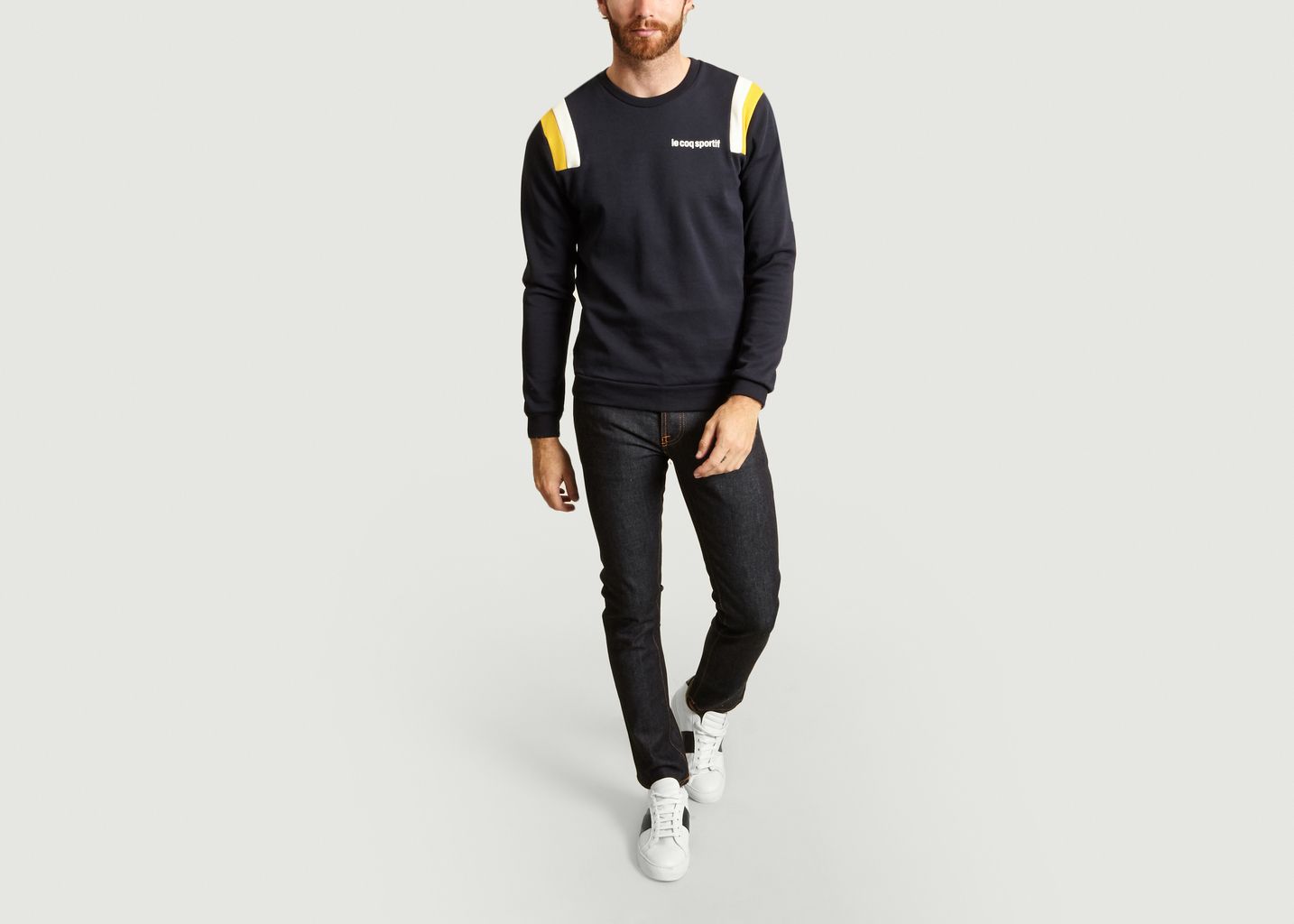 Sweat Tricolore Bleu Marine Le Coq Sportif | L'Exception