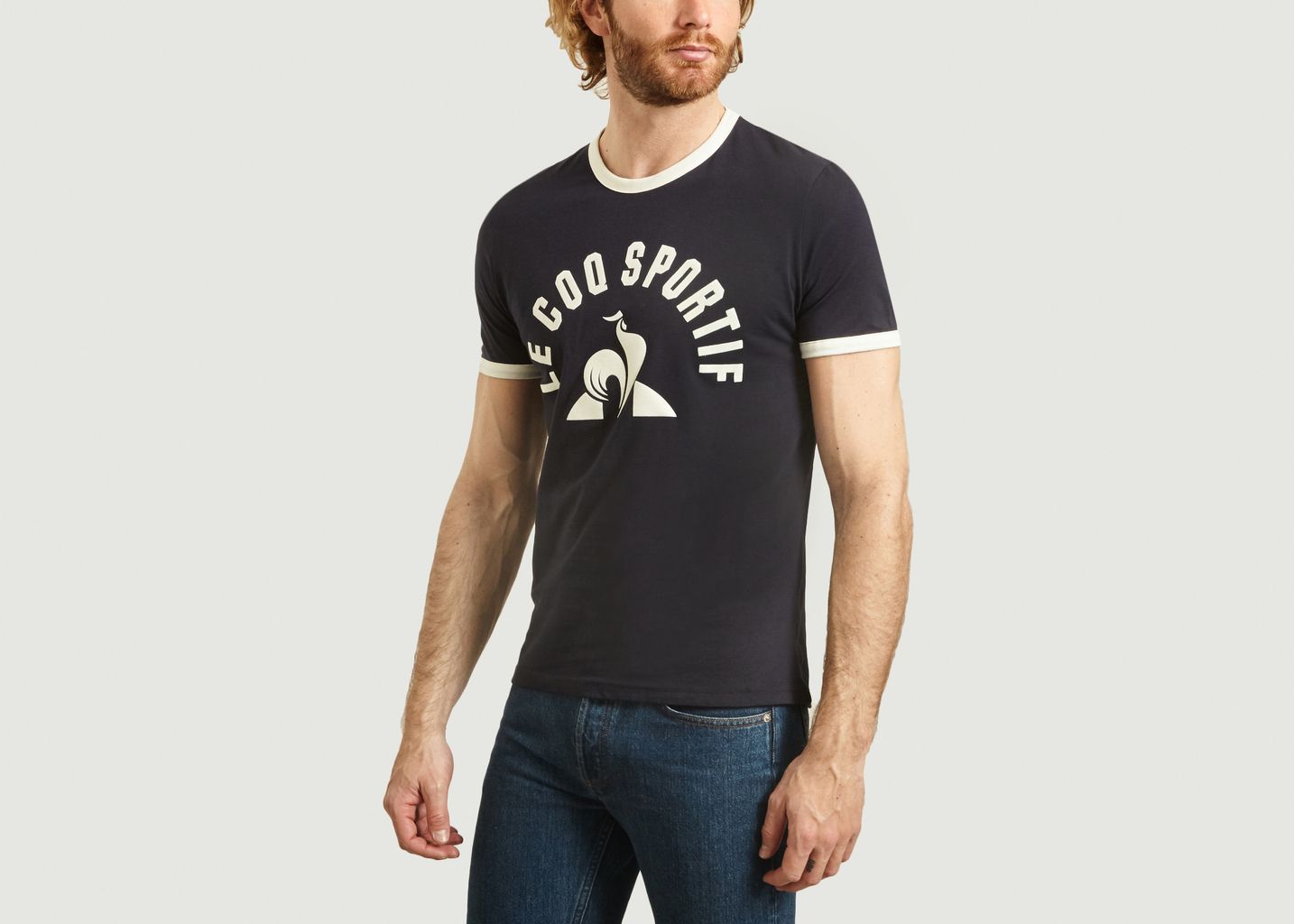 tee shirt coq sportif femme bleu