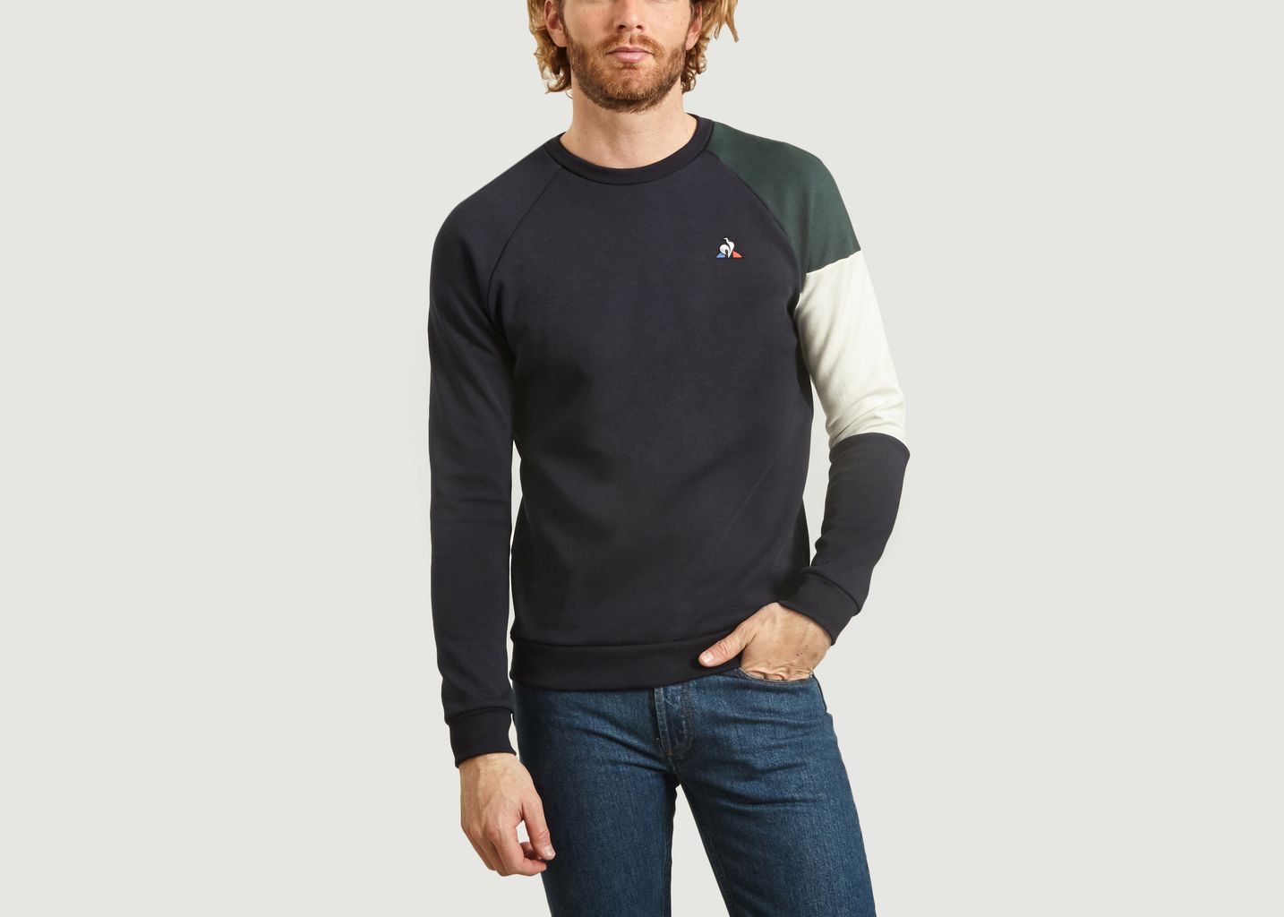 sweat le coq sportif homme jaune
