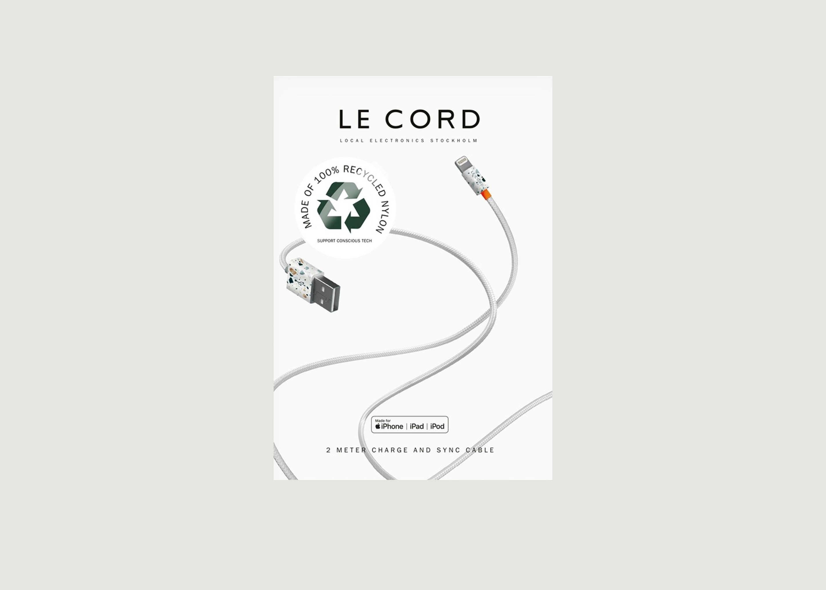 Recyceltes USB-Kabel 2 Meter - Le Cord