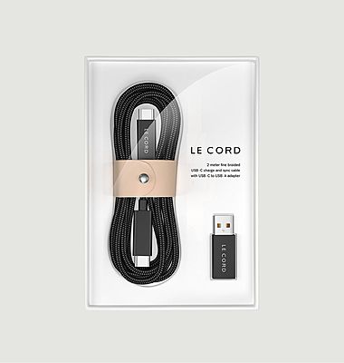 2 meter USB cable for iPhone made of recycled material
