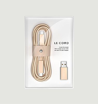2 meter USB cable for iPhone made of recycled material
