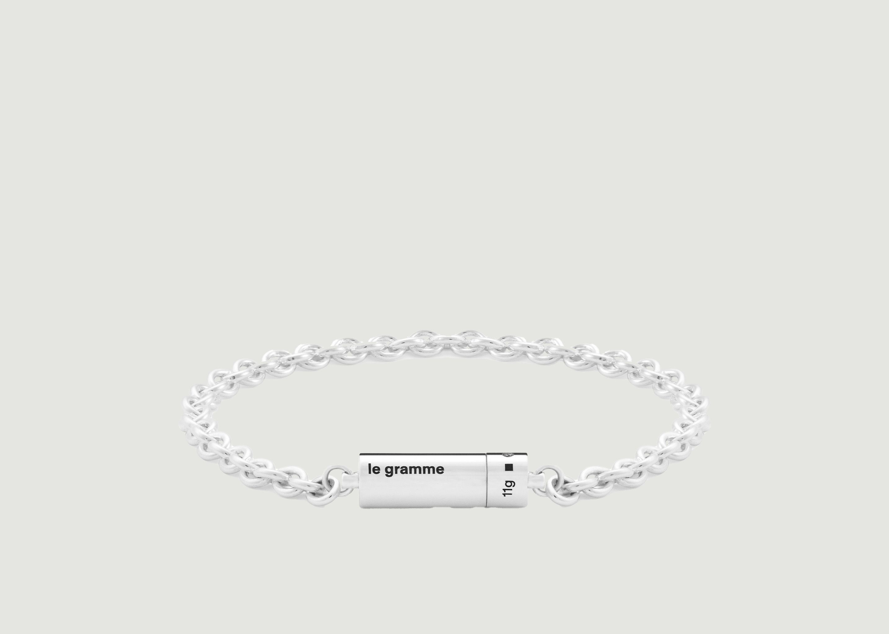 Cable bracelet on chain 11g - Le Gramme