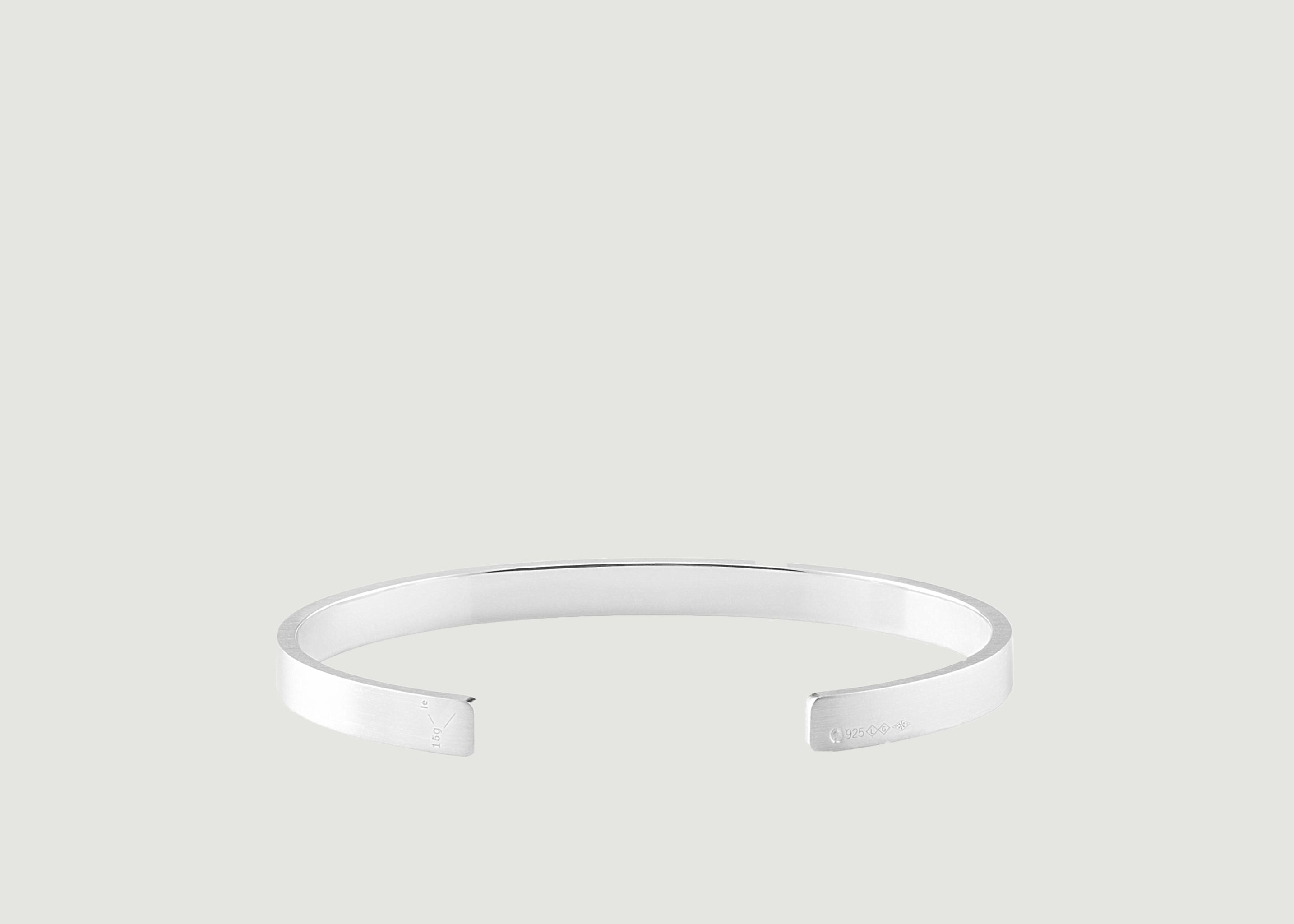 15g brushed sterling silver ribbon bracelet - Le Gramme