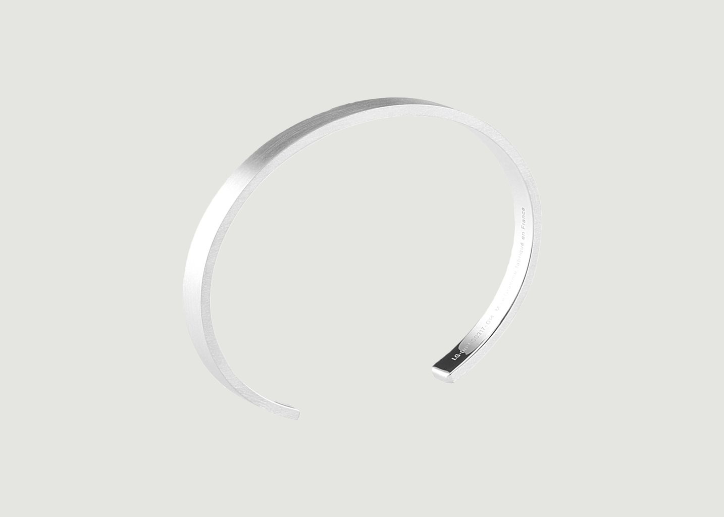 15g brushed sterling silver ribbon bracelet - Le Gramme
