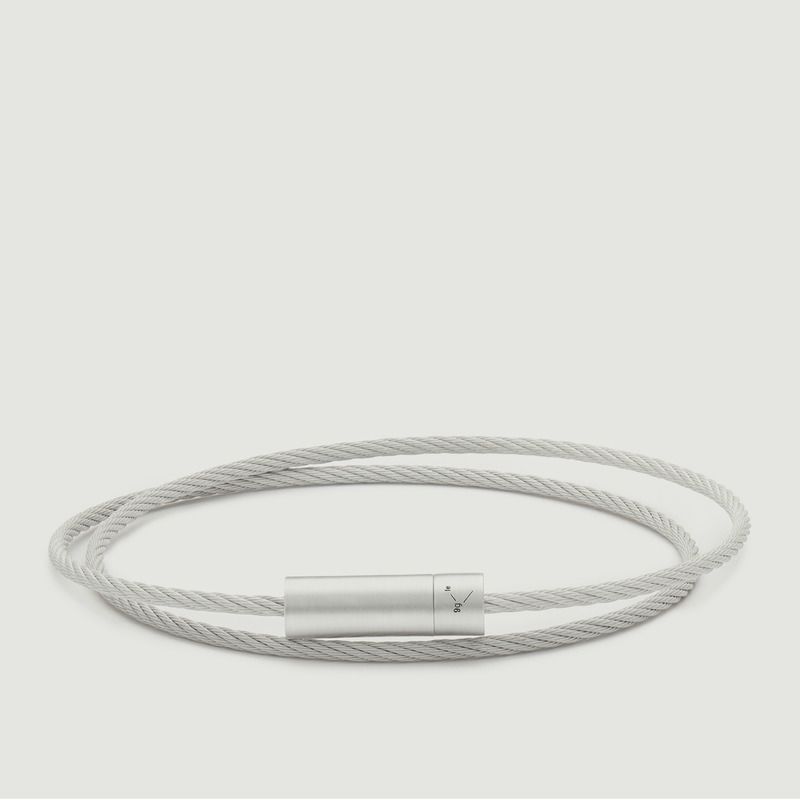 Bracelet Câble Double En Argent 925 - Le Gramme