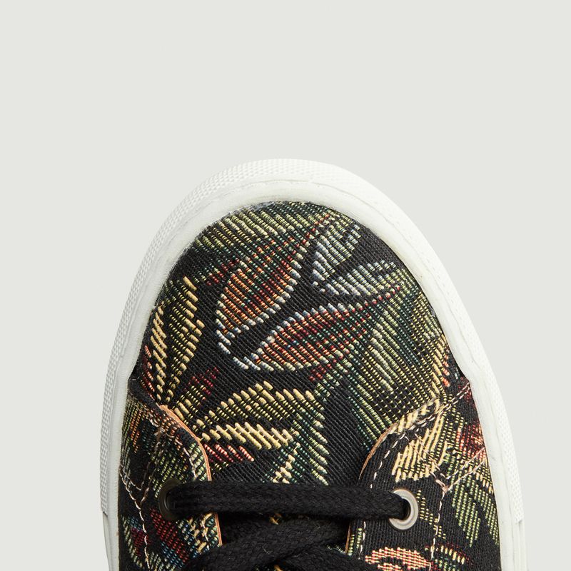 Tapestry Lace-Up Sneakers - Le Lissier