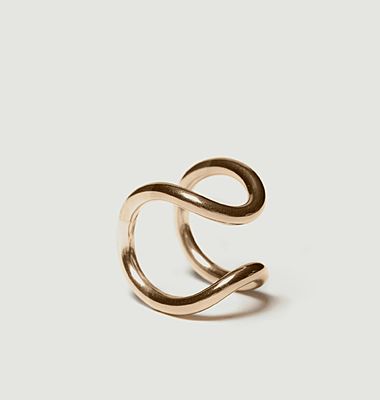 I-III gold-plated brass ring