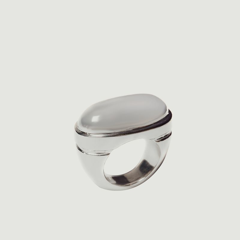 V-II silver ring - Le Mat