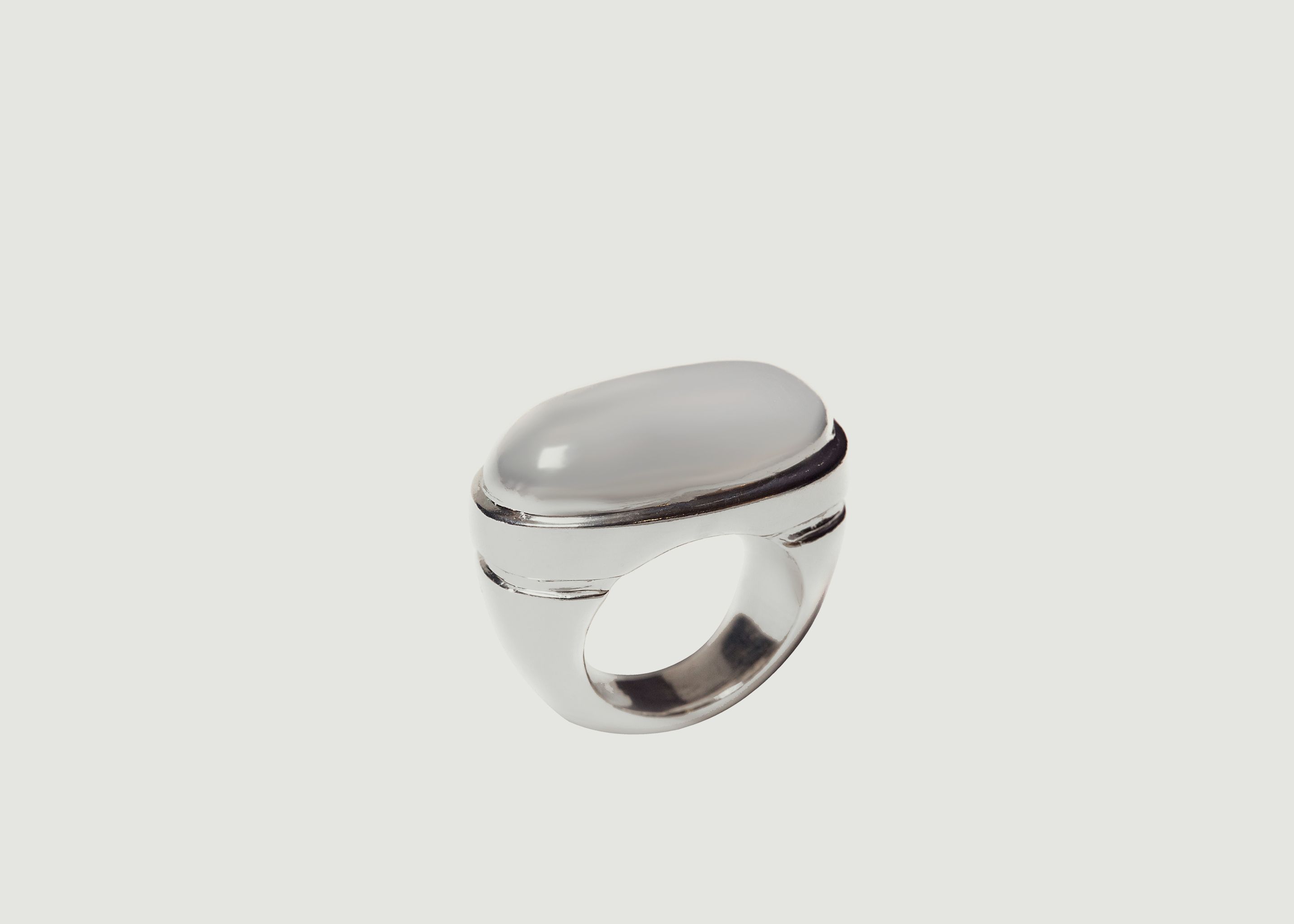 V-II silver ring - Le Mat