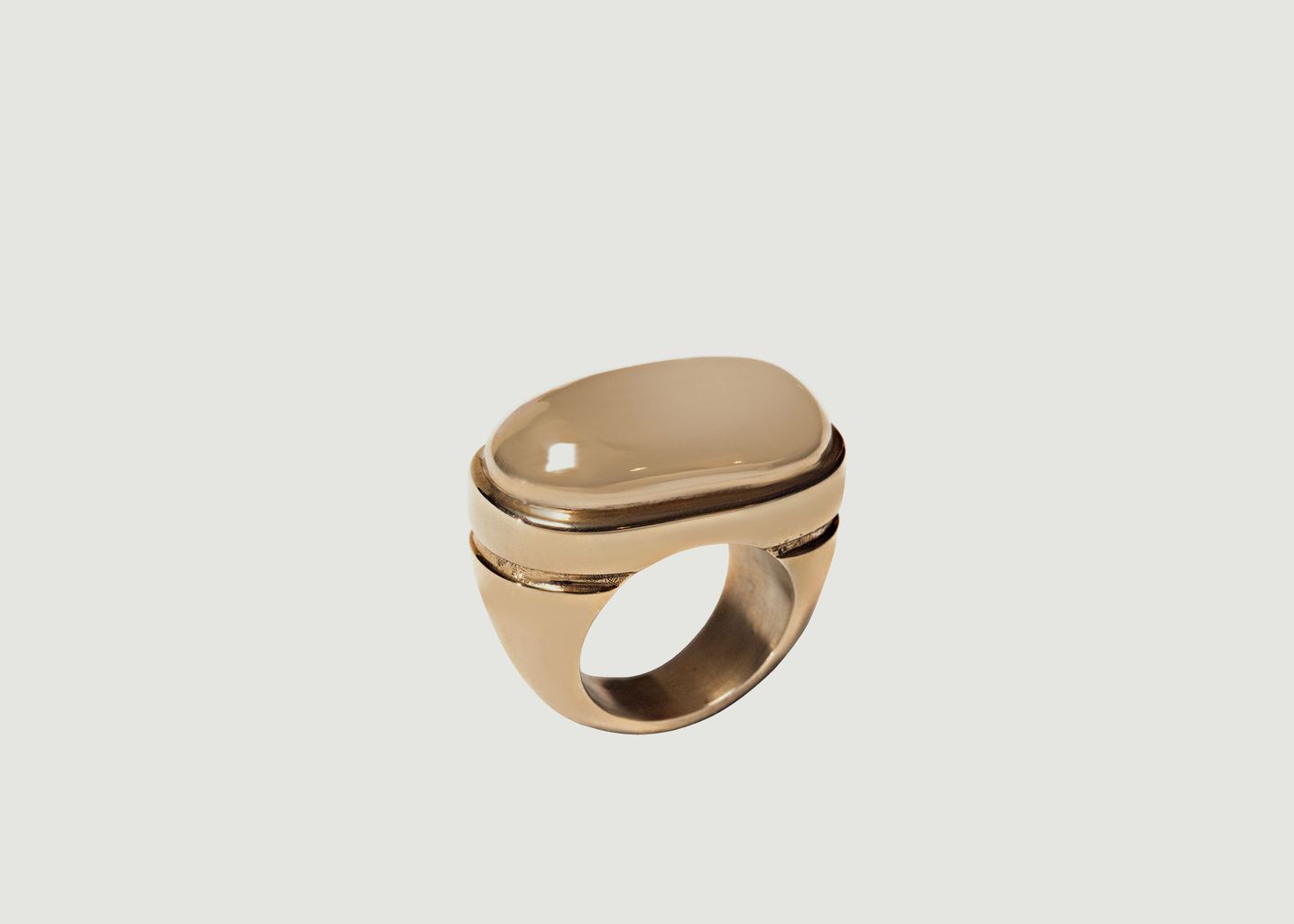V-II gold-plated ring - Le Mat