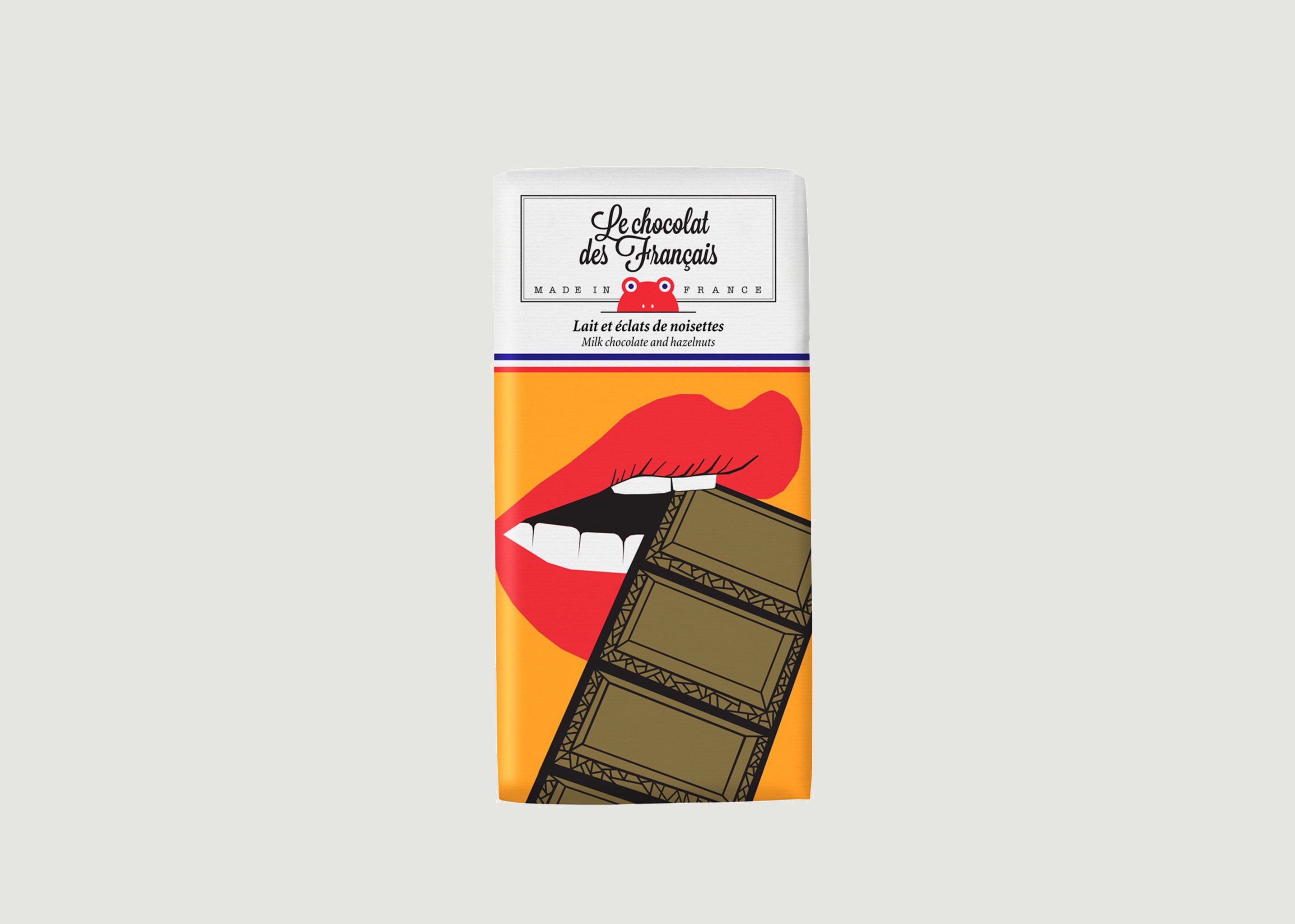 Tablette Bouche Croquante - Lait 41% et éclats de noisettes - Le Chocolat des Français