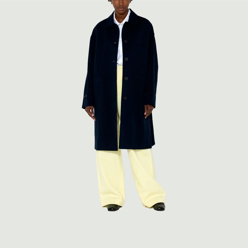 Oversized abstract coat - Maison Lener