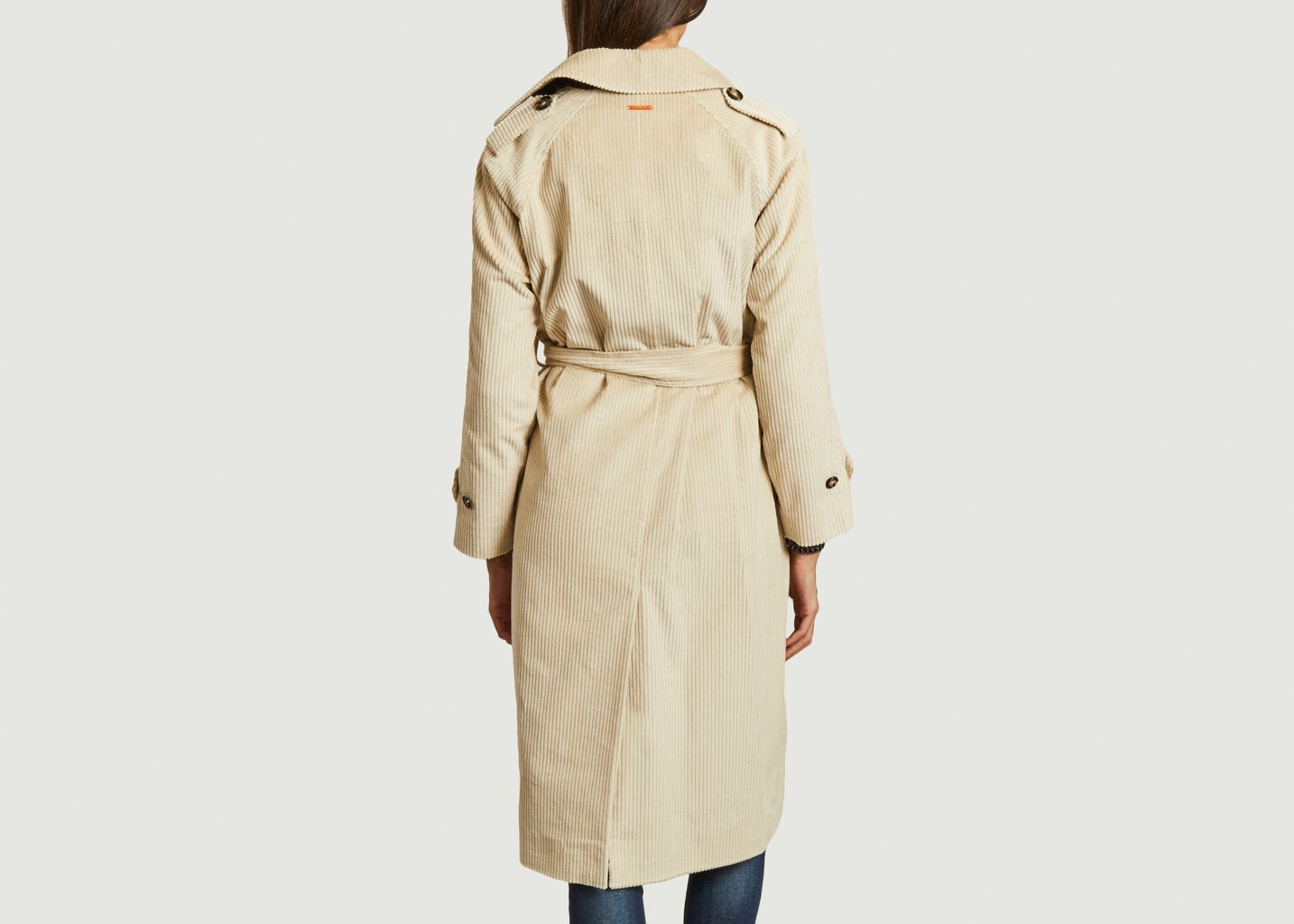 Corduroy trench coat - Maison Lener