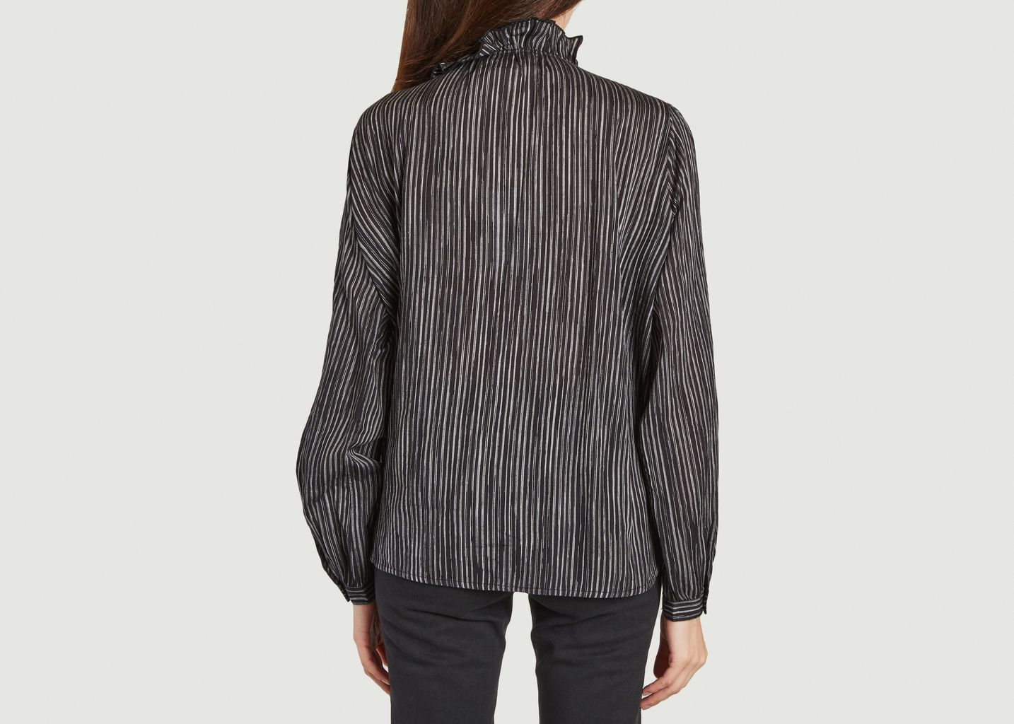 Chemise rayée à volants Chypre Ray - Leon & Harper