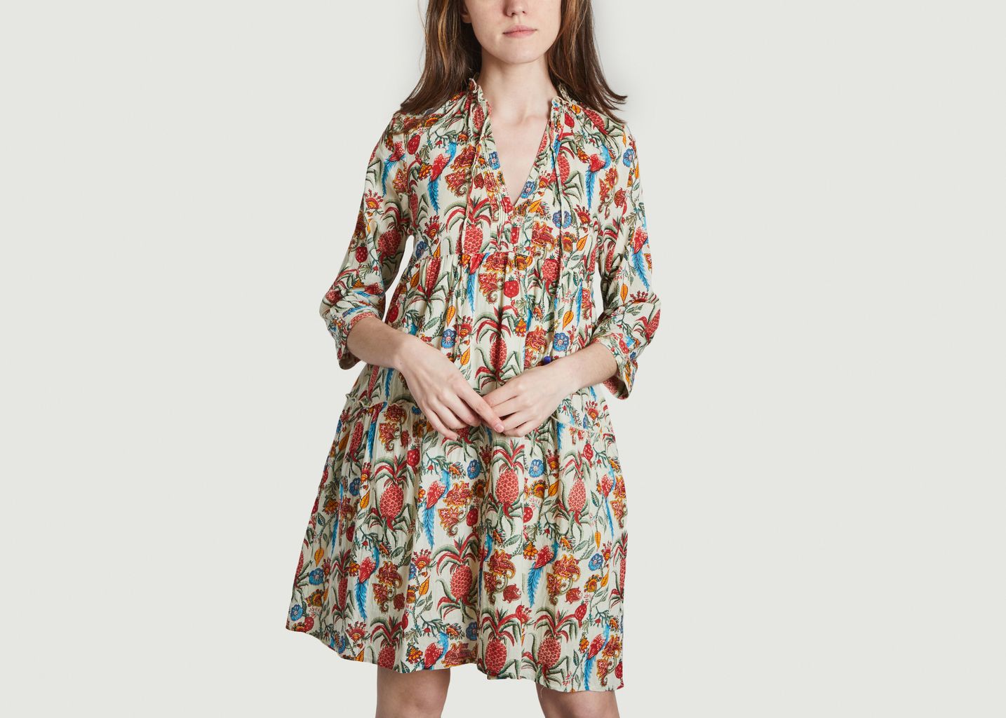 Robe courte motif ananas - Leon & Harper