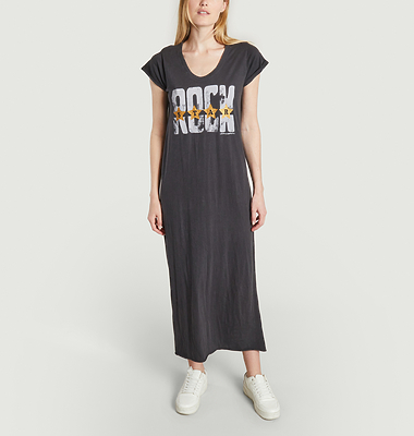 Robe t-shirt longue imprimé Rock Reinette Stars