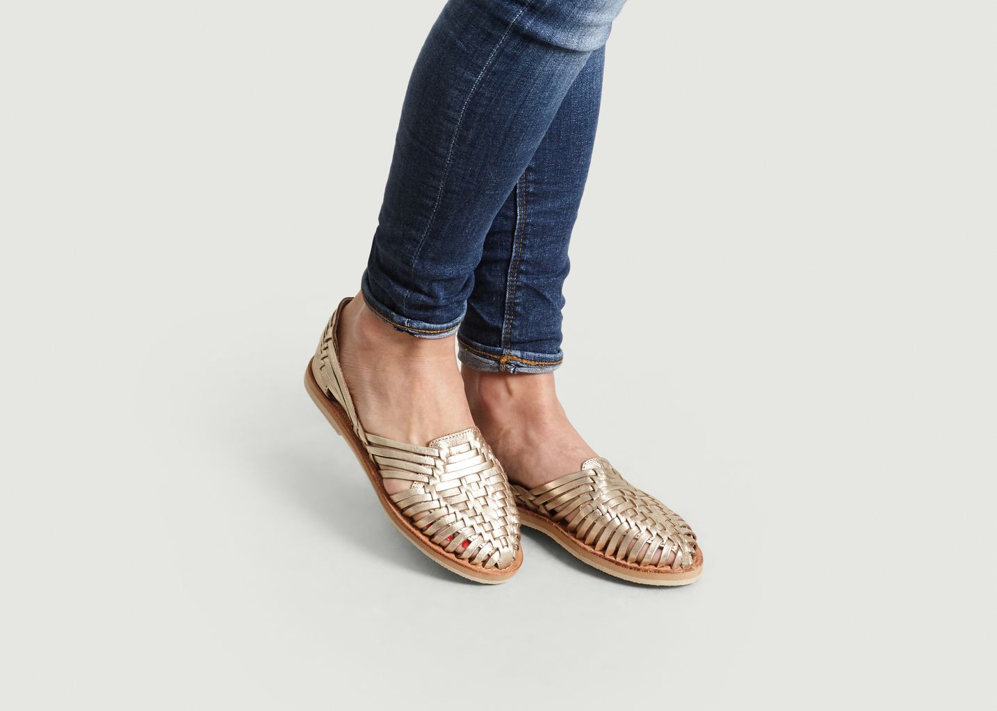 Sandales Plates En Cuir Pachuca - Leon & Harper