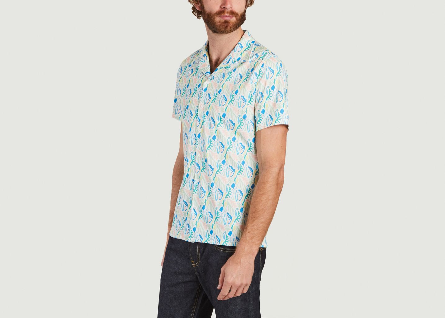 Luigi Coralio short sleeve printed shirt - Les Garçons Faciles