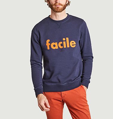 Sweatshirt en coton recyclé Facile Francesco