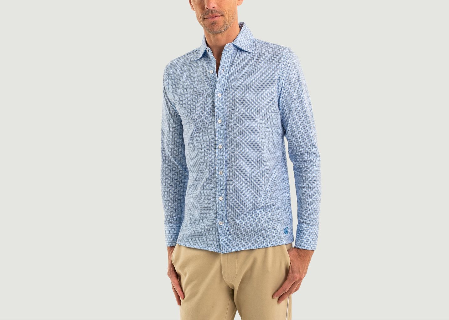 Chemise De Baseball Majestic – Garçon – Bleu Royal – Taille Youth Large – Comme Neuve
