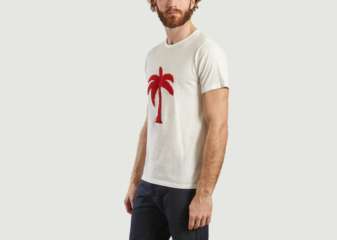 Yann Palm Spring embroidered t-shirt - Les Garçons Faciles
